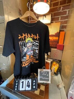 Naruto Uzumaki "Ichiraku Ramen" Men's Black T-Shirt